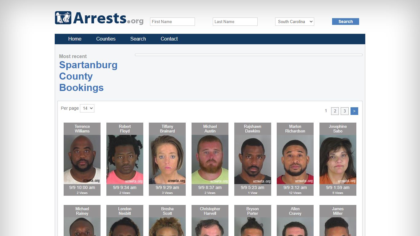 Spartanburg County Arrests and Inmate Search